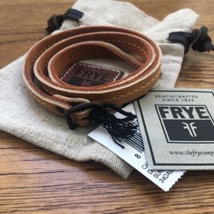 Frye leather Campus Wrap Cuff sunrise brown